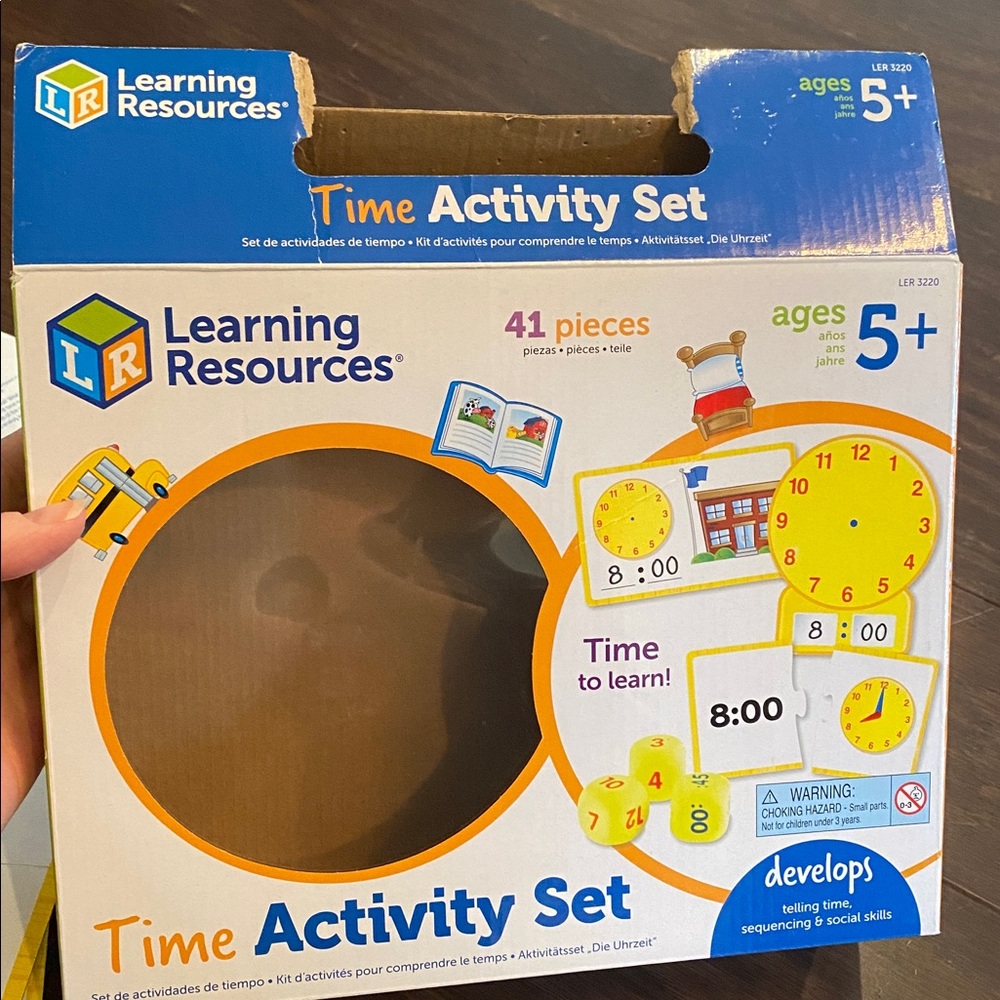 Learning Resources Time Activity Set - Yellow - Picture 4 of 6
